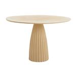 Eettafel Ø120x78 cm VEGLIA mat zand+licht bruin gespikkeld