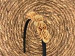 Diadeem flower - bloemetjes - roosjes - zwarte kleur diadeem - bruidsmeisje - bridesmaid - khaki - m