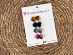 Haarclip hearts setje 8 - hartjes - alligatorclip - haarspeldjes