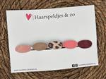 Haarspeldje antislip - baby's - kinderen - meisjes - setje 11 - mix - imitatieleer