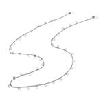 Zonnebrilkoord - brillenkoorden - zonnebril ketting - dames - kinderen - sunnycord - zilver met munt