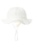 Zomerhoed baby - dreumes - meisje - jongen - zonnehoed - zomer - hydrofiele stof - katoen - wit