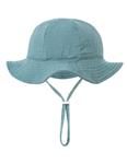 Zomerhoed baby - dreumes - meisje - jongen - zonnehoed - zomer - hydrofiele stof - katoen - blauw