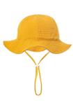 Zomerhoed baby - dreumes - meisje - jongen - zonnehoed - zomer - hydrofiele stof - katoen - geel