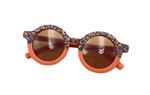 Kinder-zonnebril voor jongens/meisjes - kindermode - fashion - zonnebrillen - oranje/rood - panter