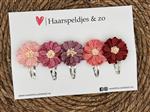 Haarspeldjes Blossem setje 10 - bloemen in bloei - roze tinten — 5 cm speldjes