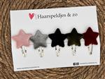 Haarspeldje stars setje 2 - sterretjes - velvet - kerst - decembercollectie - najaar