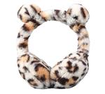 Oorwarmers kind - winter - warm - meisjes - panter - leopard - lichtbruin