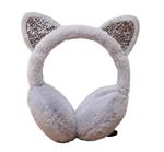 Oorwarmers kind - winter - warm - meisjes - kattenoortjes - grijs