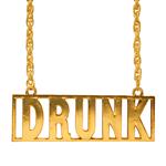 KETTING DRUNK GOUD 65 CM