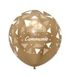 Gefeliciteerd Met Je Communie - Triangles - Reflex Gold - 970 - 2 Stuks
