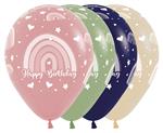 R12 - Happy Birthday - Rainbow - Assortment - 25 Stuks