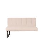 Eetkamerbank Modula 3-Zits 150x62x92 cm Naturel Touch | Zwart Metaal | Losse element