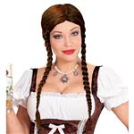 Oktoberfest Pruik Bruin Greta
