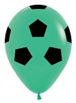 R12 - Soccer Ball - Green - 030 - 25 Stuks