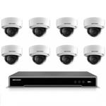 Hikvision 4 MP IP camerabewaking set 8 camera's
