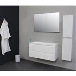 Badkamermeubel Boss & Wessing Pepper Acryl Wastafel Zonder Kraangat 100x55x46 cm Wit