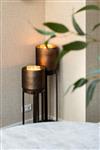 Windlicht Mione | Klein | Ø27 x 84 cm| Brons | Richmond Interiors