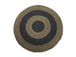 Vloerkleed Melbourne | ø120 | Naturel/Grijs | Raffia/Zeegras