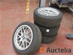 4 velgbanden voor BMW Dunlop 245/45 R18 100 V (winter)