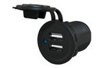 Power Line Contactdoos USB Lader 2x2.4A