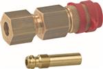 Snelkoppeling 8mm inclusief slangpilaar