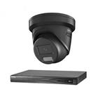 Hikvision 1 ColorVu camera 8 MP IP camerabewaking set zwart