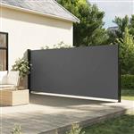 vidaXL Windscherm uittrekbaar 180x500 cm antracietkleurig