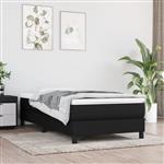 vidaXL Bedframe zonder matras 90x200 cm stof zwart