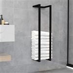 vidaXL Handdoekenrek 25x20x95 cm ijzer zwart