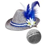 MINI BEIERSE FEDORA, BLAUW