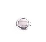 Knop+Ring Pushlock Nikkel Gepolijst 2st.