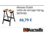 MEISTER Inklapbare werkbank 9079100