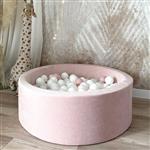 Ballenbad - Soft Velvet - 90x30cm - Light Pink Excl ballen