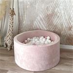 Ballenbad - Soft Velvet - 90x40cm - Light Pink Excl ballen