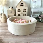 Ballenbad - Soft Velvet - 90x30cm - Ecru Excl ballen
