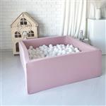 Ballenbad - Cotton- 106x106x40 cm - Pink Excl ballen
