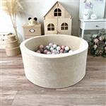 Ballenbad - Soft Velvet - 90x40cm - Ecru Excl ballen