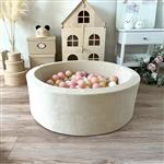 Ballenbad - Soft Velvet - 90x30cm - Ecru Excl ballen