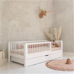 Houten bed Basic Alto- wit 190x90cm - met slaaplade Wit 190x90 cm