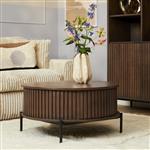 Salontafel Madison Walnoot | 80 cm | Rond