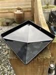Paal cover metaal-zwart-7x7.
