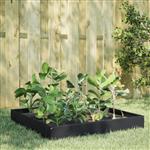 vidaXL Plantenbak verhoogd 100x100x26 cm staal zwart