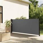 vidaXL Windscherm uittrekbaar 140x500 cm antracietkleurig