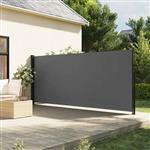 vidaXL Windscherm uittrekbaar 180x300 cm antracietkleurig