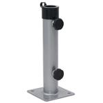 vidaXL Parasolvoet voor Ø38/48 mm stok staal zilverkleurig