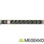 Gembird EG-PDU-014-C14 stekkerdoos 8 AC-uitgang(en) 1U Zwart