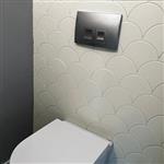 Glans ivoor schubben tegels | beige Scales | Druppel wandtegels 14x16 cm-69m²