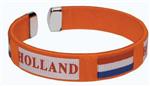 Kingdo Oranje armband met tekst Holland en Nederlandse vlag