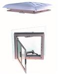 MPK Dakluik 40x40 Melkglas Grote Kap+Combirollo Wit
